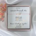 Bransoletka z naturalną perłą na Wieczór Panieński | Personalizowany prezent dla Druhen Team Bride | Pamiątka Wieczoru Panieńskiego